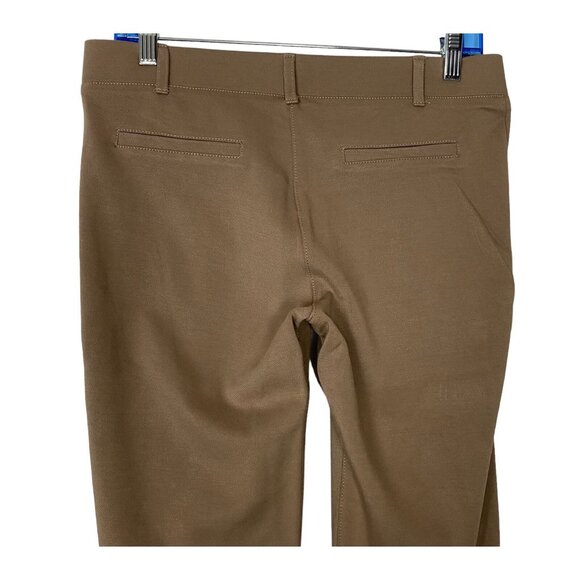 BETABRAND Women Bootcut Pants Pull On Sz MP Khaki Yoga Trousers Casual 68-14 - Picture 4 of 10